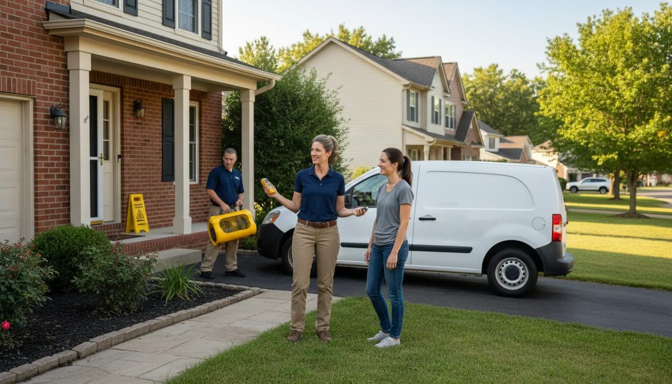 Residential water damage restoration in Eldorado, OK